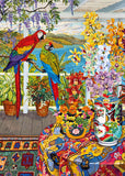 Parrots On The Verandah | CherryPazzi | 1000 Pieces | Jigsaw Puzzle