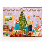 Meowy Christmas - 12 Days of Puzzles | Joanna Letz | Galison | 500 Pieces (12 x 42) | Jigsaw Puzzle