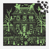 Haunted House - Michael Storrings | Glow in the Dark | Galison | 500 Pieces | Jigsaw Puzzle