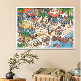 Cat Beach | Fusion | Botop | 1000 Pieces | Jigsaw Puzzle