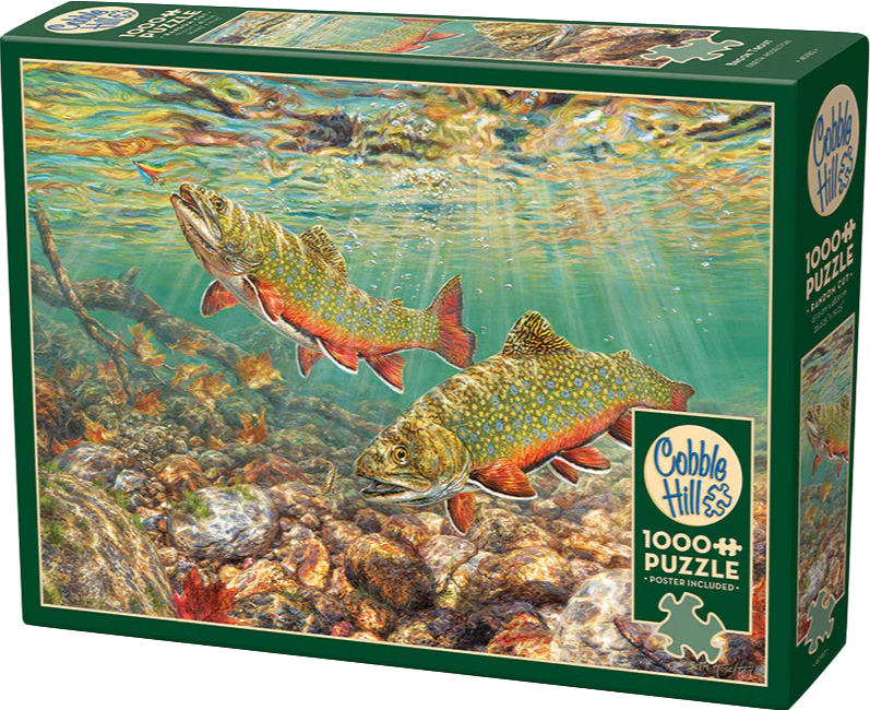 Brook Trout - Beth Hoselton | Cobble Hill | 1000 Pieces | Jigsaw Puzzl ...