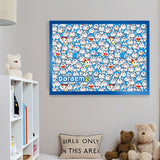 Impossible - Doraemon | Blackcard | Botop | 1000 Pieces | Jigsaw Puzzle