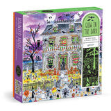 Haunted House - Michael Storrings | Glow in the Dark | Galison | 500 Pieces | Jigsaw Puzzle