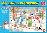 Snowman - Junior No.10 | Jan van Haasteren | Jumbo | 150 Pieces | Jigsaw Puzzle