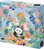 Persimmon Panda | Blackcard | Botop | 1000 Pieces | Jigsaw Puzzle