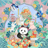 Persimmon Panda | Blackcard | Botop | 1000 Pieces | Jigsaw Puzzle