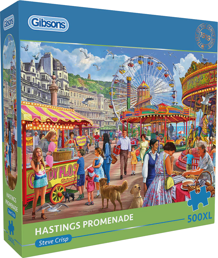 Hastings Promenade - Steve Crisp | Gibsons | 500 XL Pieces | Jigsaw Pu ...