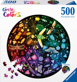 Insects - Circle Of Colours | Ravensburger | 500 Pieces | Circular Jigsaw Puzzle