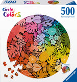 Tropical - Circle Of Colours | Ravensburger | 500 Pieces | Circular Jigsaw Puzzle