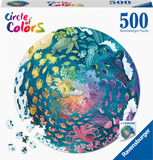 Ocean - Circle Of Colours | Ravensburger | 500 Pieces | Circular Jigsaw Puzzle