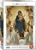 William Adolphe Bouguereau - Virgin with Angels | Fine Art Collection | Eurographics | 1000 Pieces | Jigsaw Puzzle