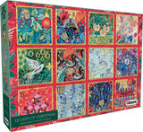 12 Days Of Christmas - Emily Frances Grant | Gibsons | 1000 Pieces | Jigsaw Puzzle