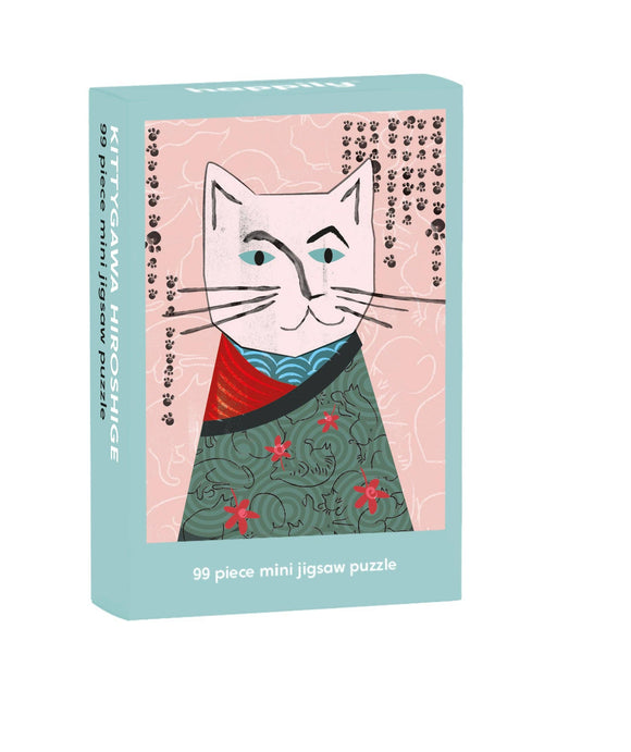 Kittygawa Hiroshige - Nia Gould | Happily | 99 Pieces | Mini Jigsaw Puzzle