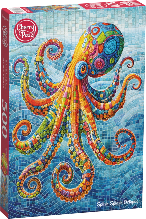 Splish Splash Octopus | CherryPazzi | 500 Pieces | Jigsaw Puzzle