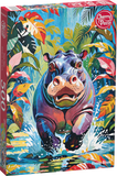 Happy Hippo | CherryPazzi | 500 Pieces | Jigsaw Puzzle