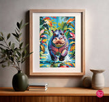 Happy Hippo | CherryPazzi | 500 Pieces | Jigsaw Puzzle