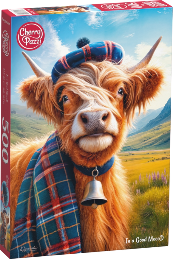 In A Good MoooD | CherryPazzi | 500 Pieces | Jigsaw Puzzle