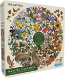 Nature's Seasons - The Art File | Gibsons | 500 Pieces | Circular Jigsaw Puzzle