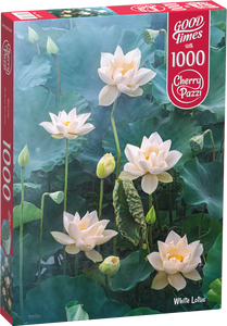 CherryPazzi | White Lotus | 1000 Pieces | Jigsaw Puzzle
