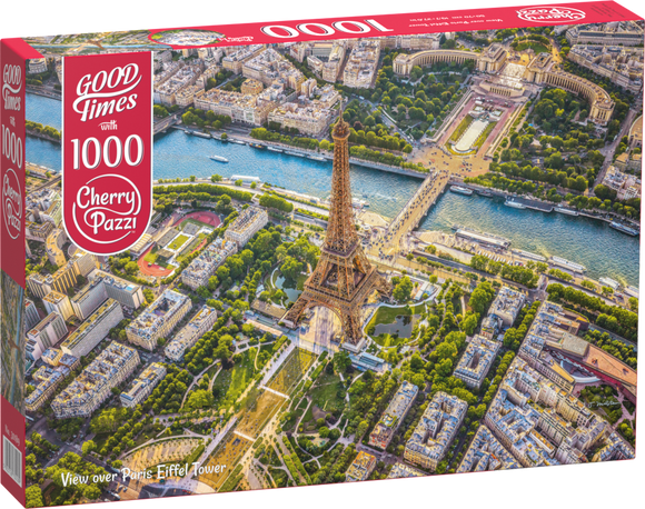 CherryPazzi | View Over Paris Eiffel Tower | 1000 Pieces | Jigsaw Puzzle
