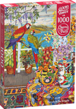 CherryPazzi | Parrots On The Verandah | 1000 Pieces | Jigsaw Puzzle