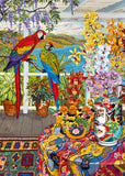 CherryPazzi | Parrots On The Verandah | 1000 Pieces | Jigsaw Puzzle