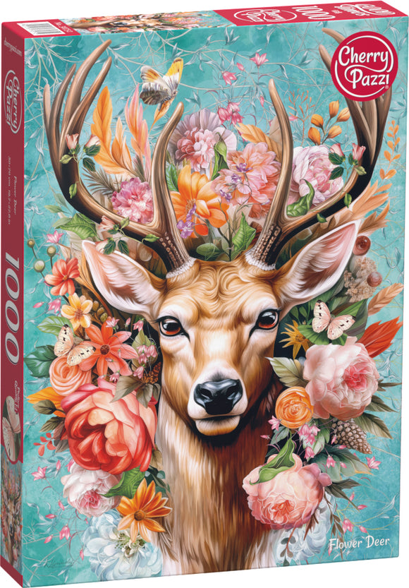 Flower Deer | CherryPazzi | 1000 Pieces | Jigsaw Puzzle