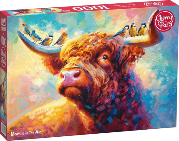 Moo-sic In The Air | CherryPazzi | 1000 Pieces | Jigsaw Puzzle