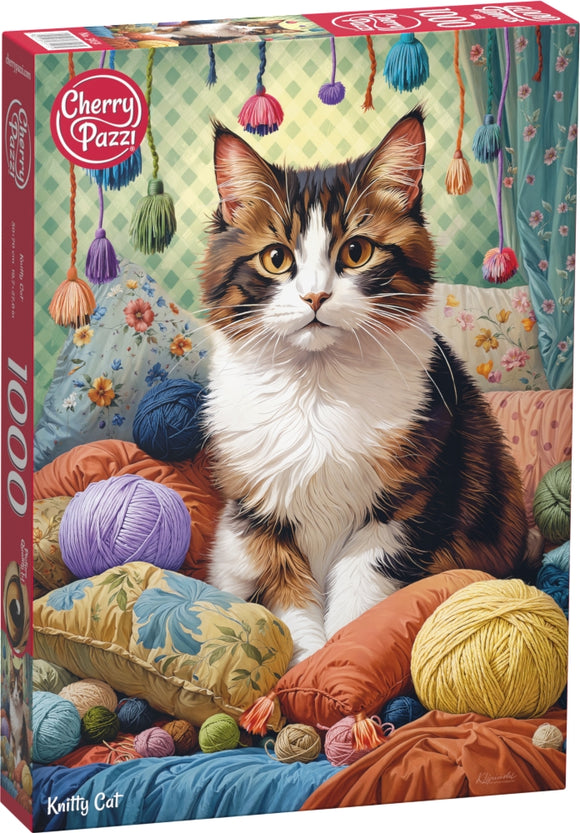 Knitty Cat | CherryPazzi | 1000 Pieces | Jigsaw Puzzle