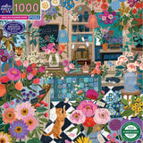English Flower Shop - Victoria Ball | Eeboo | 1000 Pieces | Jigsaw Puzzle