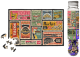 Retro Design For Foodies | Micro Puzzles | 150 Pieces | Micro Jigsaw Puzzle