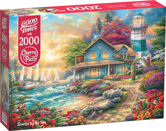CherryPazzi | Sunrise By The Sea | 2000 Pieces | Jigsaw Puzzle