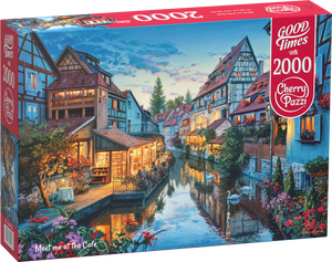 Meet Me At The Cafe | CherryPazzi | 2000 Pieces | Jigsaw Puzzle