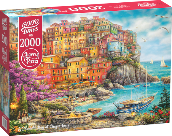 A Beautiful Day at Cinque Terre | CherryPazzi | 2000 Pieces | Jigsaw Puzzle