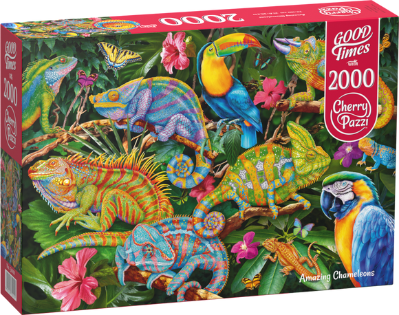 CherryPazzi | Amazing Chameleons | 2000 Pieces | Jigsaw Puzzle