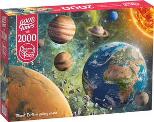 CherryPazzi | Planet Earth In Galaxy Space | 2000 Pieces | Jigsaw Puzzle