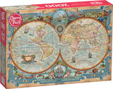 Great Discoveries World Map | CherryPazzi | 2000 Pieces | Jigsaw Puzzle