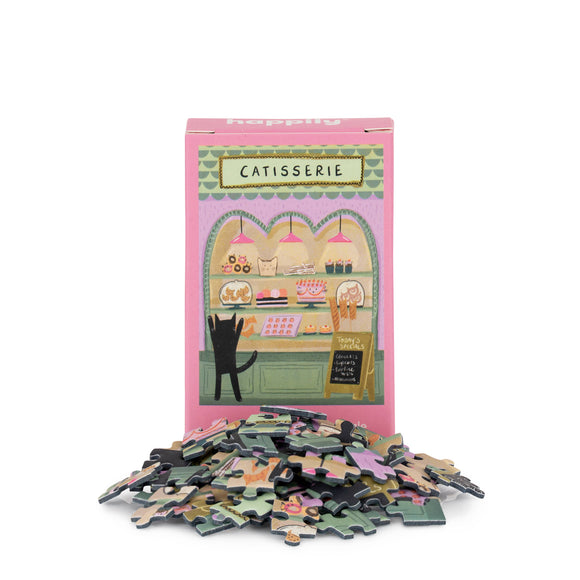 Catisserie - Nia Gould | Happily | 99 Pieces | Mini Jigsaw Puzzle