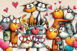 Loveable Cats | Micro Puzzles | 150 Pieces | Micro Jigsaw Puzzle