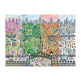 Dog Park In Four Seasons - Michael Storrings | Galison | 1000 Pieces | Jigsaw Puzzle