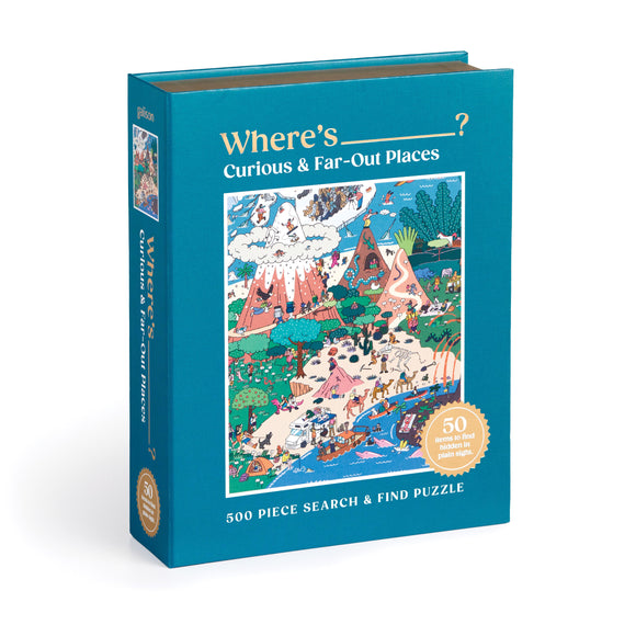 Where's ______? - Curious and Far Out Places | Galison | 500 Pieces | Jigsaw Puzzle Book
