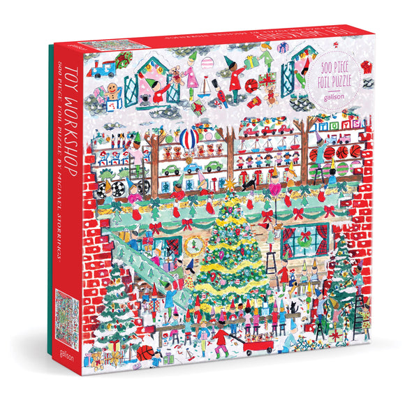 Toy Workshop - Michael Storrings | Galison | 500 Pieces | Jigsaw Puzzle