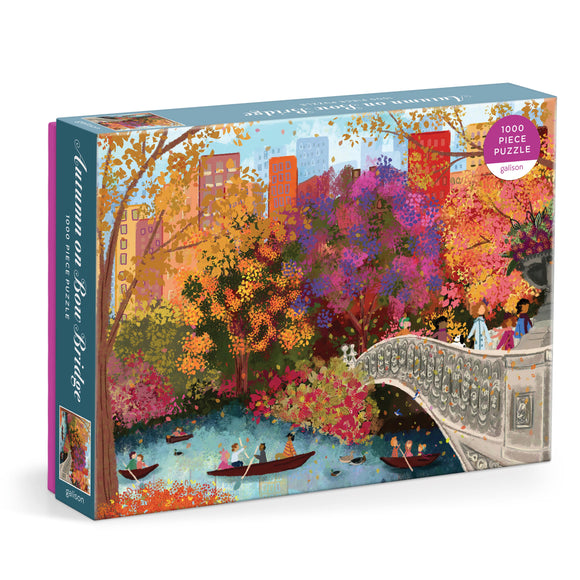 Autumn On Bow Bridge - Joy Laforme | Galison | 1000 Pieces | Jigsaw Puzzle