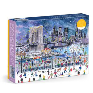 Snowfall Over New York City - Michael Storrings | Galison | 1000 Pieces | Jigsaw Puzzle