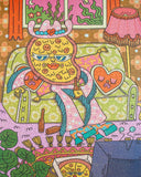 Pizza For One - Emily Reay | Birdie | 1000 Pieces | Jigsaw Puzzle