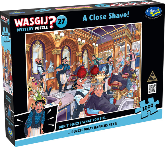 A Close Shave! - Mystery No.27 | Wasgij? | Holdson | 1000 Pieces | Jigsaw Puzzle