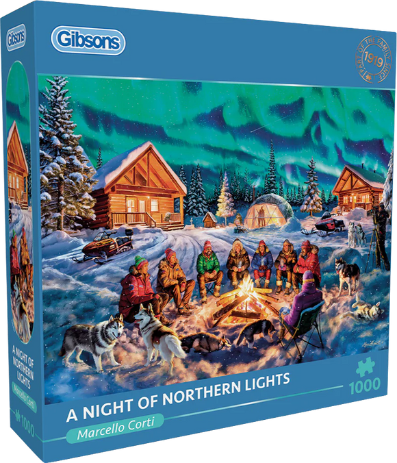 A Night Of Northern Lights - Marcello Corti | Gibsons | 1000 Pieces | Jigsaw Puzzle