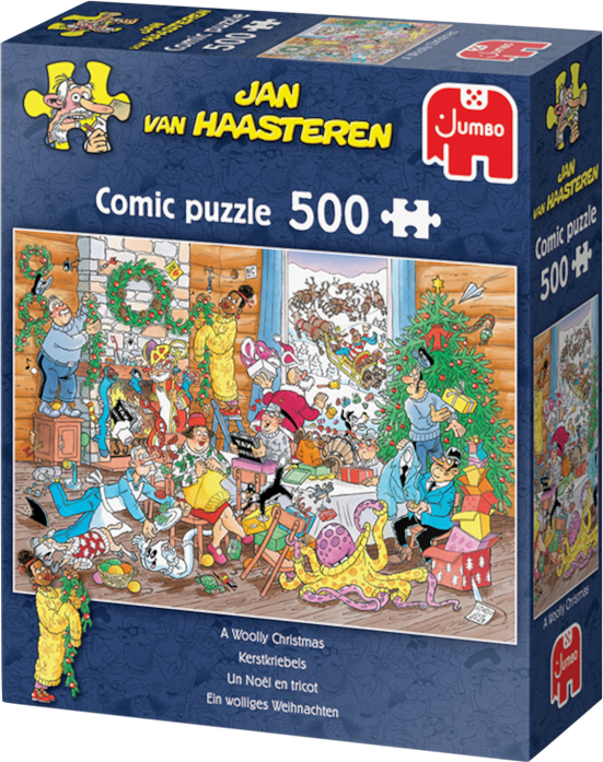 A Woolly Christmas - Jan van Haasteren | Jumbo | 500 Pieces | Jigsaw Puzzle