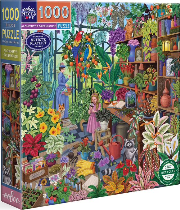 Alchemist's Greenhouse - Vasilisa Romanenko | Eeboo | 1000 Pieces | Jigsaw Puzzle