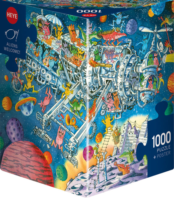 Aliens Welcome! - Korky Paul | Heye | 1000 Pieces | Jigsaw Puzzle